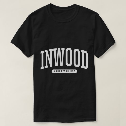 NYC Borough Inwood Manhattan New York T-Shirt (Design voorkant)