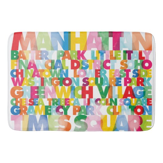 NYC Boroughs Badmat (Voorkant)