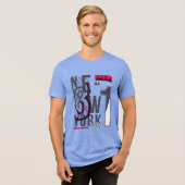 NYC Boroughs: de ultieme ineenstorting Tri-Blend Shirt (Voorkant volledig)