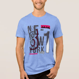 NYC Boroughs: de ultieme ineenstorting Tri-Blend Shirt