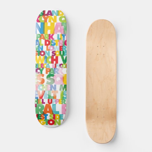 NYC Boroughs Skateboard (Voorkant)