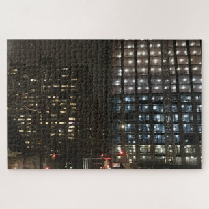 NYC-bouwplaats bovenaan westkant Legpuzzel