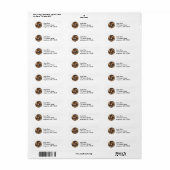 NYC Breakfast Marble Rye Bagel Bagels Labels (Full Sheet)