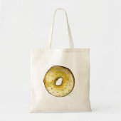 NYC Breakfast Sesame Seed Bagel Bagels Canvas tas (Voorkant)