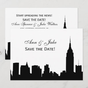 NYC brede silhouet doe-het-zelf achtergrondkleur s Kaart