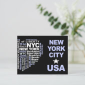 NYC-briefkaart - aanpasbaar Briefkaart (Staand voorkant)