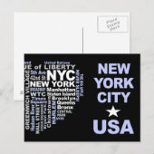 NYC-briefkaart - aanpasbaar Briefkaart (Voorkant / Achterkant)