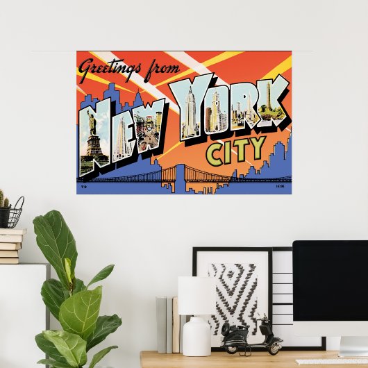 NYC  Briefkaart Poster (Thuiskantoor)