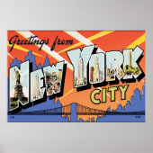 NYC  Briefkaart Poster (Voorkant)