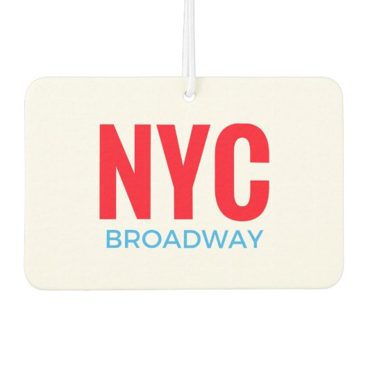 NYC Broadway Luchtverfrisser (Voorkant)