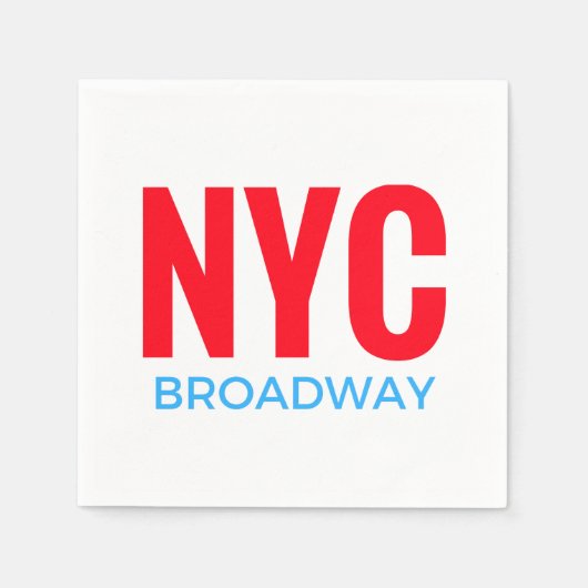 NYC Broadway Servetten (Voorkant)