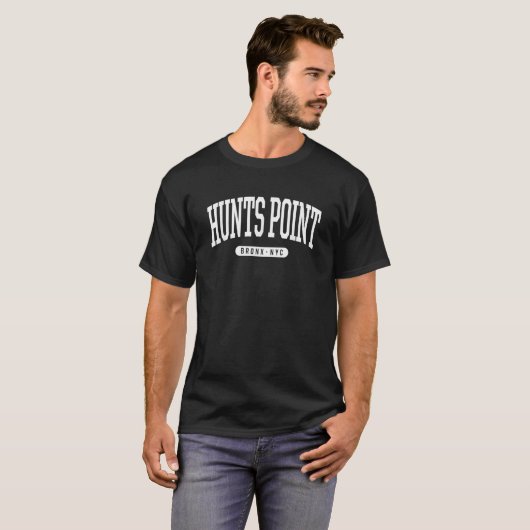 NYC Bronx New York Hunts Point T-shirt (Voorkant volledig)