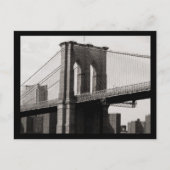 NYC Brooklyn Bridge Closeup Briefkaart (Voorkant)