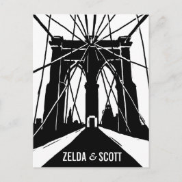 NYC Brooklyn Bridge | Het Briefkaart Datum opslaan