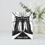 NYC Brooklyn Bridge | Het Briefkaart Datum opslaan (Staand voorkant)