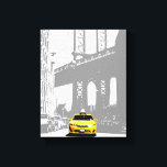 Nyc Brooklyn Bridge New York City Yellow Taxi Canvas Afdruk<br><div class="desc">NYC Brooklyn Bridge New York City Geel Taxi Pop Art Canvas Art Print.</div>