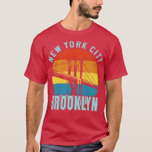 NYC Brooklyn Bridge Retro T-shirt