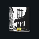 Nyc Brooklyn Bridge Yellow Taxi New York City Canvas Afdruk<br><div class="desc">NYC Brooklyn Bridge Yellow Taxi New York City Pop Art Canvas Art Print.</div>