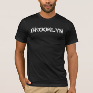 Nyc Brooklyn New York City Stoned wash look Text T-shirt