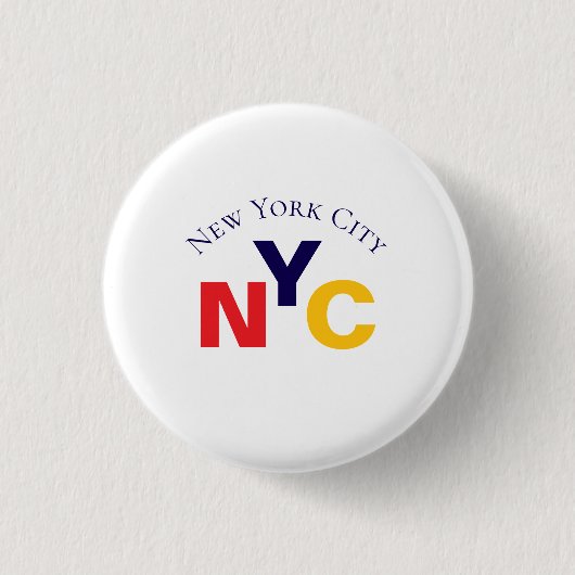 NYC Button - Classic New York City Souvenir (Voorkant)