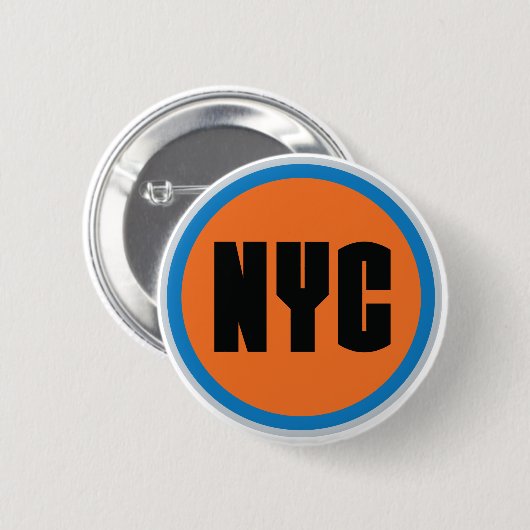 NYC-Button Ronde Button 5,7 Cm (Voorkant /achterkant)