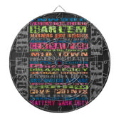 NYC Buurt Regenboog Dartbord (Voorkant)