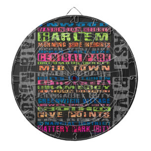 NYC Buurt Regenboog Dartbord