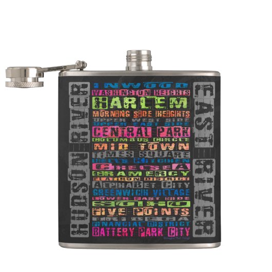 NYC Buurt Regenboog Heupfles (Geopend)