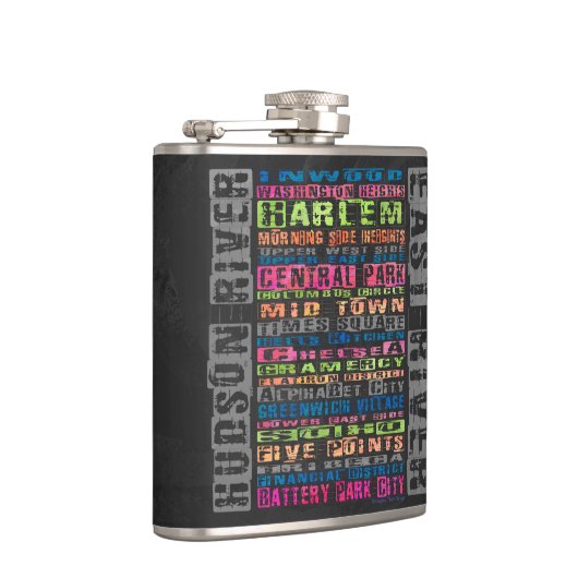 NYC Buurt Regenboog Heupfles (Rechts)