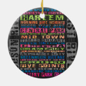 NYC Buurt Regenboog Keramisch Ornament (Achterkant)