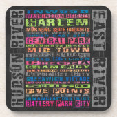 NYC Buurt Regenboog Onderzetter (Voorkant)