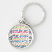 NYC Buurt Regenboog Sleutelhanger (Voorkant)