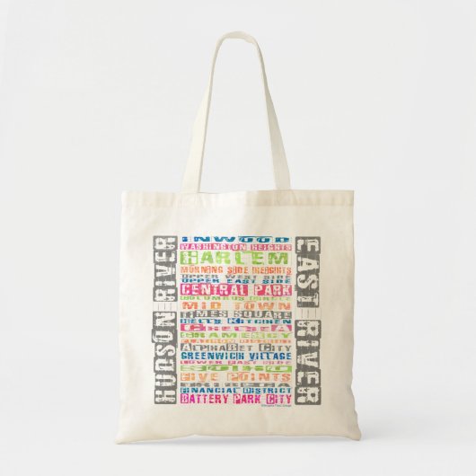 NYC Buurt Regenboog Tote Bag (Voorkant)