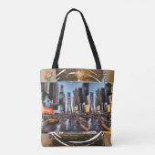 NYC Canvas tas: Urban Chic Essential" Tote Bag (Achterkant)
