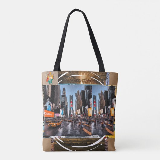 NYC Canvas tas: Urban Chic Essential" Tote Bag (Achterkant)