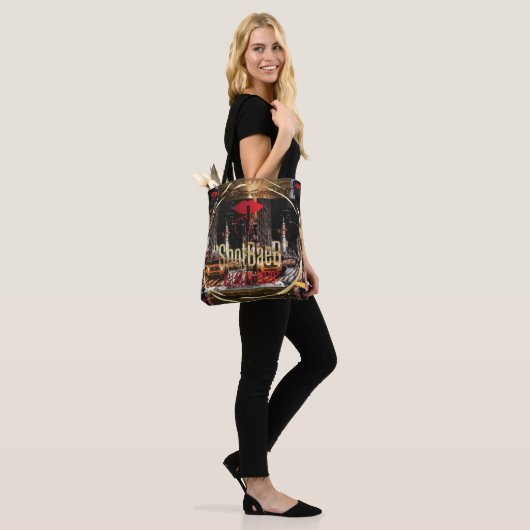 NYC Canvas tas: Urban Chic Essential" Tote Bag (Op model)