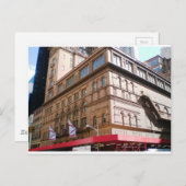 NYC Carnegie Hall Briefkaart (Voorkant / Achterkant)