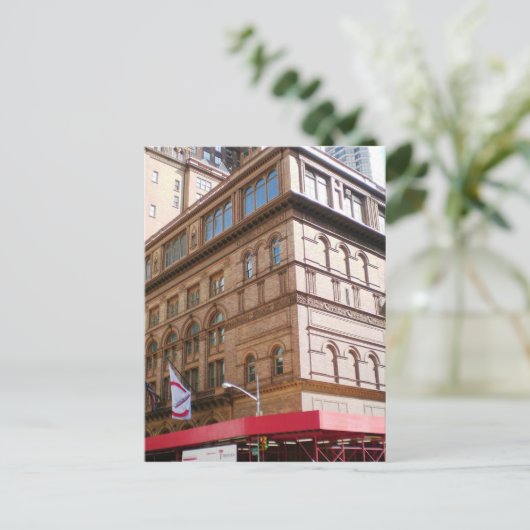 NYC Carnegie Hall Briefkaart (Staand voorkant)