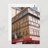 NYC Carnegie Hall Briefkaart (Voorkant / Achterkant)
