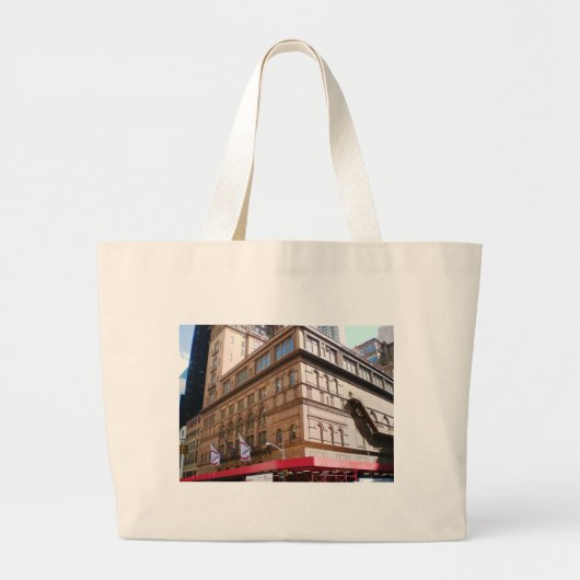 NYC Carnegie Hall Grote Tote Bag (Voorkant)