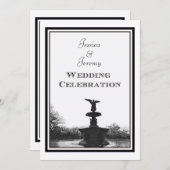 NYC Central Park Bethesda Ft DIY Etch Wedding Kaart (Voorkant / Achterkant)