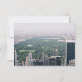 NYC Central Park Foto - 3x5 Opslaan Datum Save The Date (Achterkant)