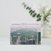 NYC Central Park Foto - Sla de Datum na kaart op (Staand voorkant)