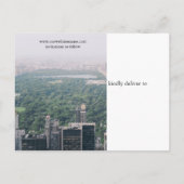 NYC Central Park Foto - Sla de Datum na kaart op (Achterkant)