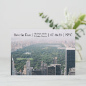 NYC Central Park Foto - Sla de datum op Save The Date (Staand voorkant)