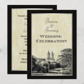 NYC Central Park Lake San Remo geëtst van bruiloft Kaart (Voorkant / Achterkant)