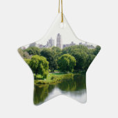 NYC Central Park Skyline Keramisch Ornament (Rechts)