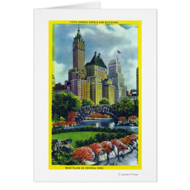 NYC Central Park Uitzicht of 5th Ave Hotels (Voorkant)