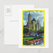 NYC Central Park Uitzicht of 5th Ave Hotels Briefkaart (Voorkant / Achterkant)