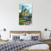 NYC Central Park Uitzicht of 5th Ave Hotels Canvas Afdruk (Insitu (Slaapkamer))